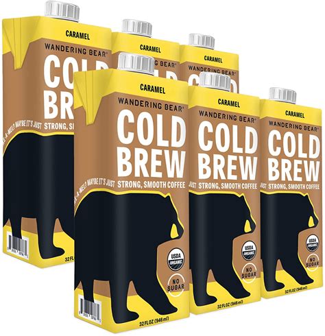 Wandering Bear Cold Brew Coffee, Caramel, 32oz - Multi-Pack – Oasis Snacks