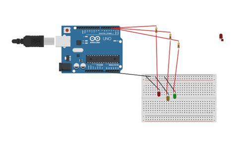 Image result for How to Make Traffic Light in Tinkercad Using Code