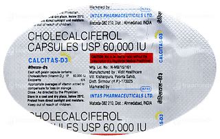 Calcitas D3 Capsule 4: Uses, Side Effects, Price & Substitutes