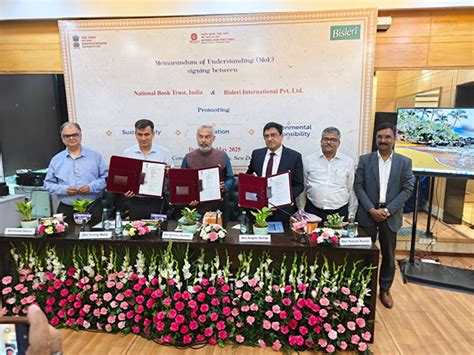Bisleri International, NBT & CEE Sign a Joint MoU to Launch Educational ...