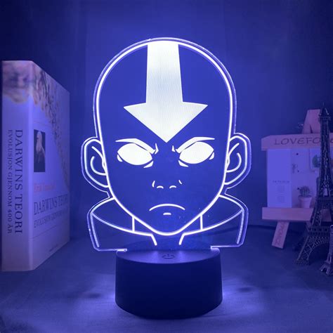 Anime Avatar The Last Airbender 3d Led Lamp Aang Zuko Iroh Toph Beifong ...
