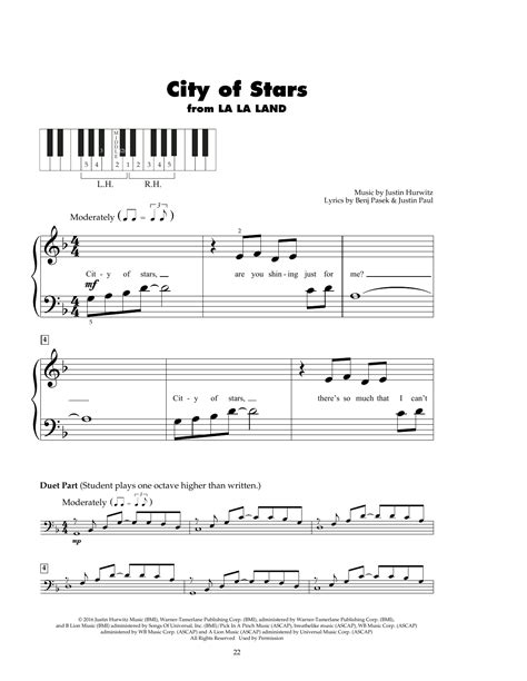 City Of Stars (from La La Land) by Justin Hurwitz Sheet Music for 5 ...