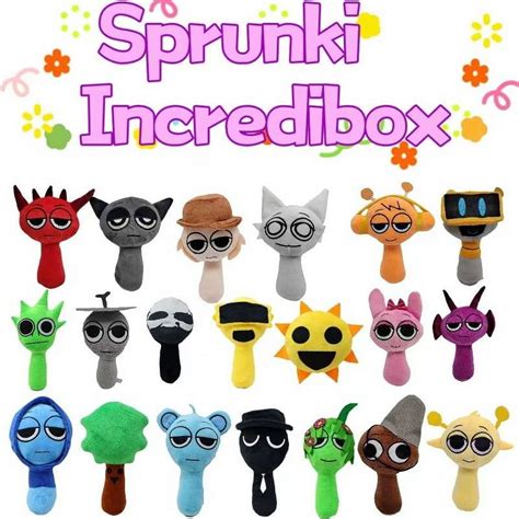 Price Drop Sprunki Plush, 8'' Sprunky Wenda and Gray Plushies, Sprunk ...