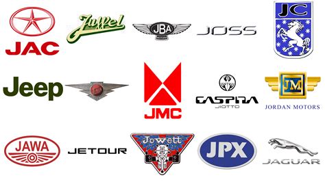 Cars brands and logos that start with J
