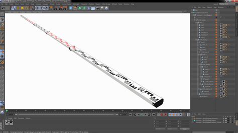 Surveyors Rod Rigged for Cinema 4D 3D model | 3D Molier International