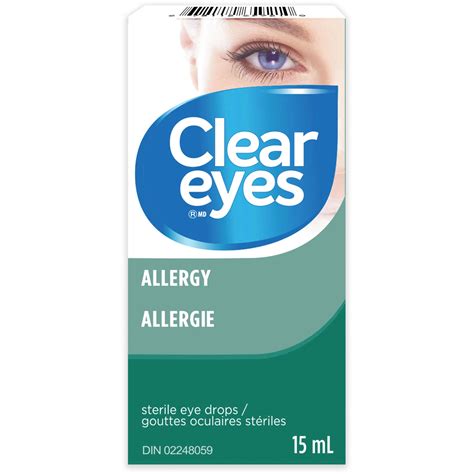 Clear Eyes Allergy Eye Drops 15ml - Fast-Acting Relief for Itchy, Red, Irritated Eyes - CTC Health