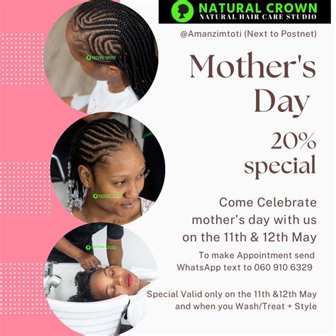 Mother’s day 20% off special , 398 kingsway road, Amanzimtoti, South ...