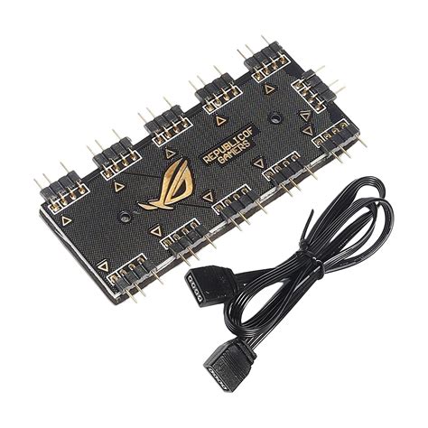 Computer Fan RGB Hub Computer RGB Hub RGB LED Splitter Hub for Computer ...