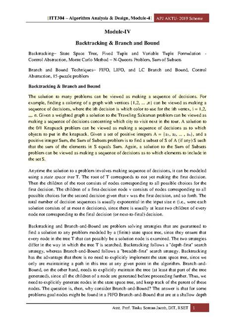 CST306 Algorithm Analysis AND Design, JUNE 2022 - C Reg No.: 0300csT ...