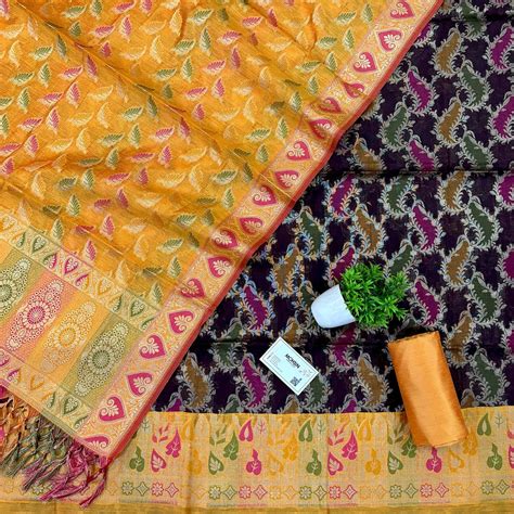 Black Bandhej Georgette Silk Banarasi Saree – Mohsin Textiles