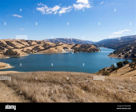 Reservoir as seen from East Shore Trail, Del Valle Regional Park East ...
