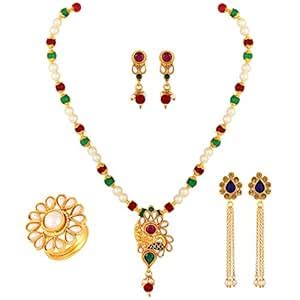 DhanManju Pendant Jewellery Set for Girls : Amazon.in: Fashion