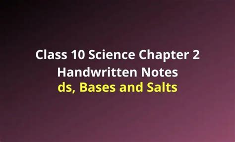 Class 10 Science Chapter 2 Notes 的图像结果