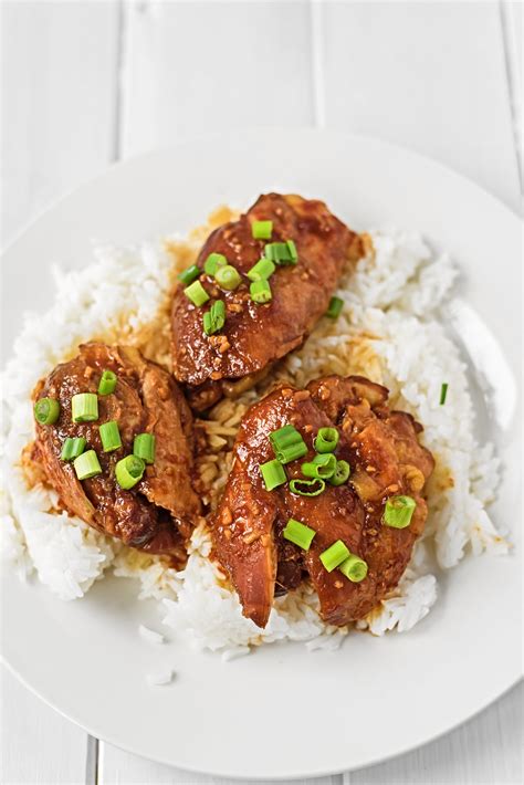 Crock Pot Garlic & Honey Chicken Thighs - Bunny's Warm Oven