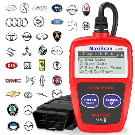 Buy Autel OBD2 Scanner MS309 Universal Car Engine Fault Code Reader ...