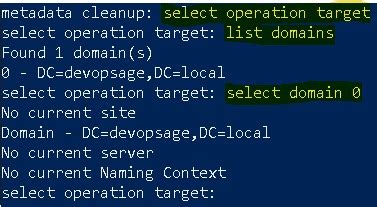Image result for Clean Metadata Domain Controller