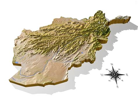 Afghanistan High Resolution 3D Relief Maps 3D model | CGTrader