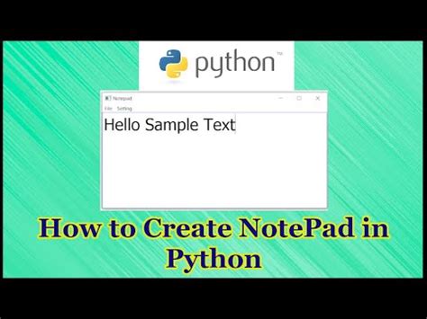 How to Use Notepad for Python 的图像结果