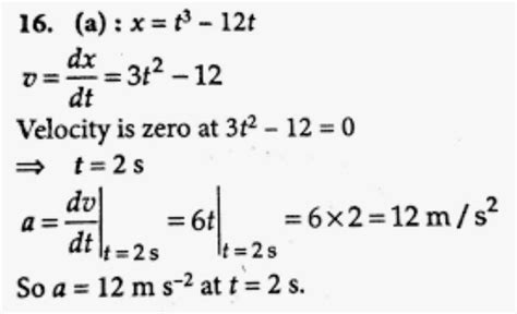 If the displacement of a particle moving in a straight line is given by ...