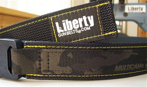No Velcro EDC Belt /1" Buckle, Liberty Gun Belts