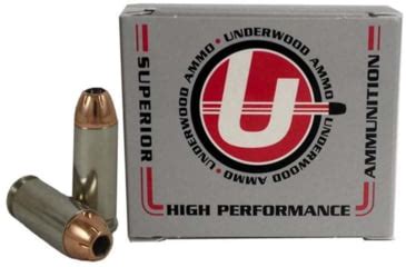 Underwood Ammo 10mm Auto 155 Grain Jacketed Hollow Point Nickel Plated ...