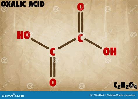 Oxalic Acid Molecule. Skeletal Formula. Stock Photo | CartoonDealer.com #187953108