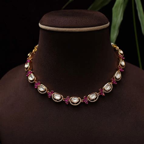 Kundan Choker Necklace & Polki Choker Necklace