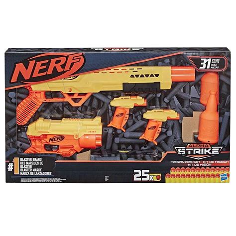Buy Nerf 31-Piece Alpha Strike Mission Ops Set Includes 4 Blasters, 2 ...