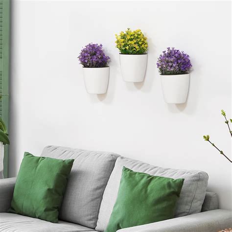 Livzing Wall Mount Self Watering Planter Pots with Drainage Hole ...