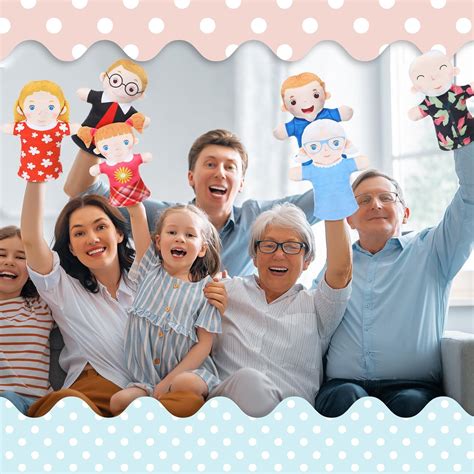Arrowbash 6 Pcs Family Hand Puppets for Kids Soft Plush Puppet India | Ubuy