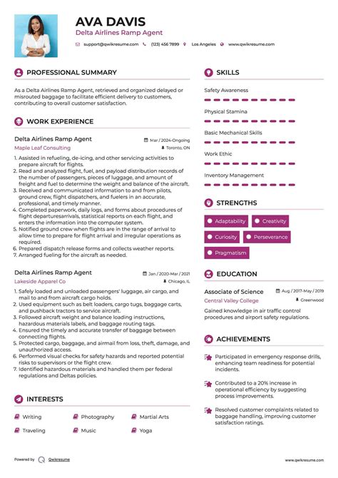 10+ Delta Airlines Ramp Agent Resume Samples & Templates for 2025
