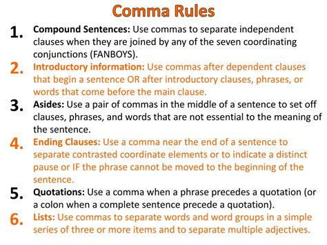 Image result for Extended Comma Rules