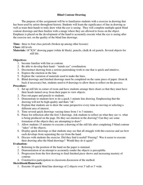 Image result for Contour Line Drawing Lesson