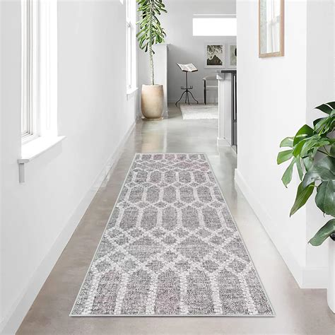 Lurowo Hallway Carpet Runner Rug, 60x180cm Soft Faux Wool Fibers Long ...