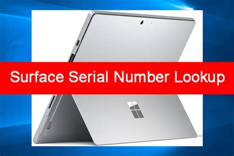 Image result for Surface Pro Serial Number Model