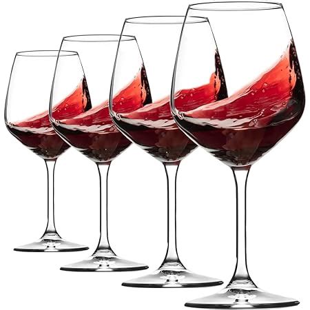 Buy PrimeWorld Enoteca European Style Crystal Clear 350 ml Red Wine and ...