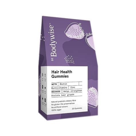 Bebodywise Hair Health Gummies- Biotin Hair Gummies (30)