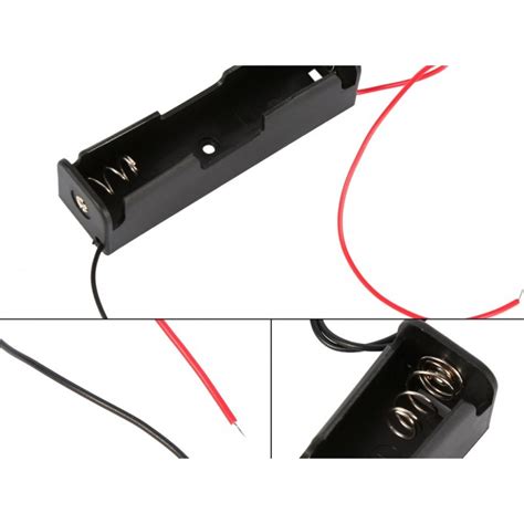 Black Plastic Storage Box Case Holder For Battery 1 X 18650 Cell Box