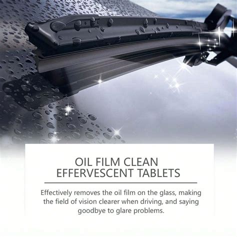 Glass Anti-Fog & Oil Stain Remover Effervescent Tablets, Effective In ...