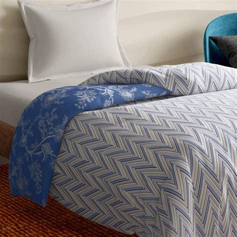 Buy PORTICO Melange Blue Printed Cotton Single Bed Duvet Cover ...