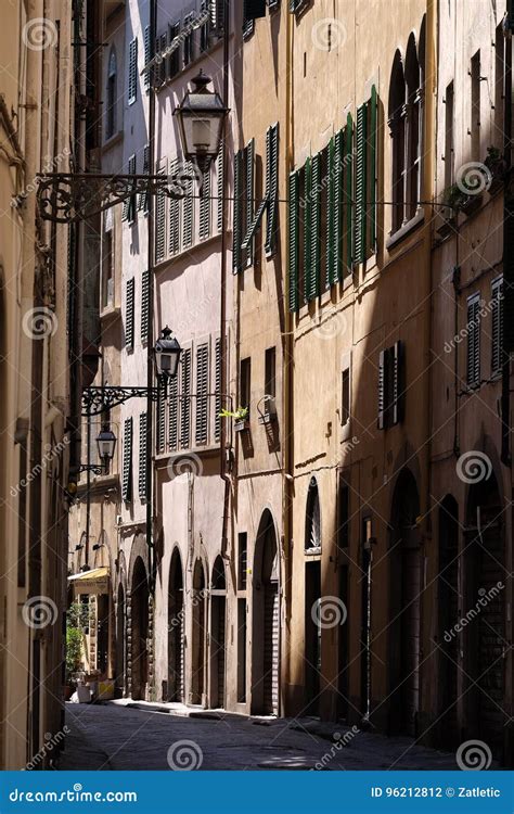 Classic Old Street in the Center of Florence Stock Photo - Image of ...