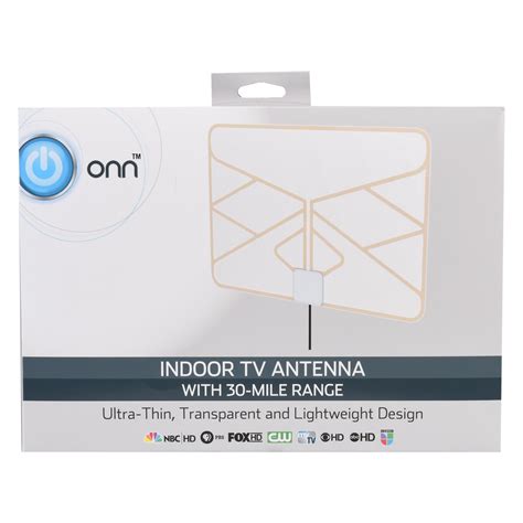 Onn Indoor TV Antenna, Clear – BrickSeek