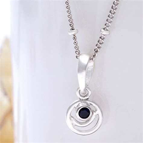 92.5 Silver Blue Spiral Necklace – Unniyarcha