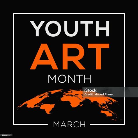 Youth Art Month Stock Illustration - Download Image Now - Activity, Art ...