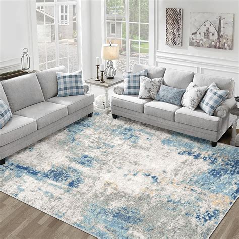 Large Area Rug Living Room Rugs 8x10, Modern Abstract Area Rug, Deerly ...
