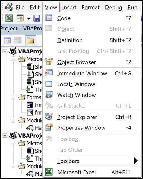 VBA Editor in Excel 的图像结果
