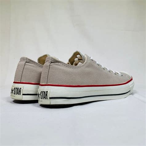 90's CONVERSE コンバース ALL STAR LOW オールスターロー キャンバススニーカー グレー 灰 デッドストック NOS ...