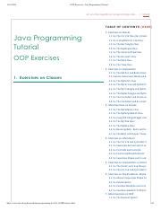 Image result for Java Programming Tutorial OOP Exercises