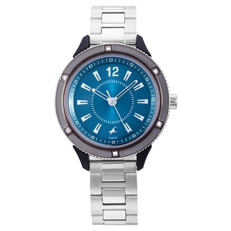 Buy Online Fastrack Modular Quartz Analog Blue Dial Stainless Steel ...