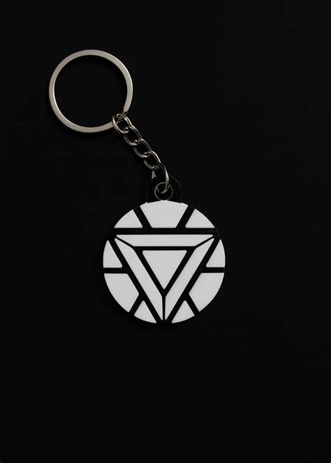 Arc Reactor Keychain – 3D Printed Iron Man Symbol Shop the Magic ...